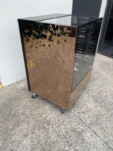 An image of a Water Ripple Stainless Steel panel on shop appliances